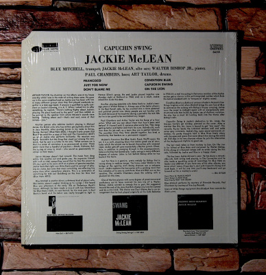 McLean Jackie -  Capuchin Swing